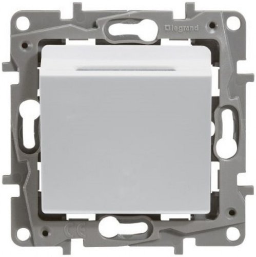 Выключатель карточный с подсветкой без рамки Legrand Etika 1-кл. белый фото Выключатель карточный с подсветкой без рамки Legrand Etika 1-кл. белый картинка